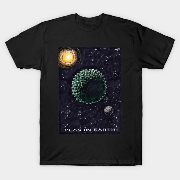 Peas on Earth T-Shirt by WonderWebb